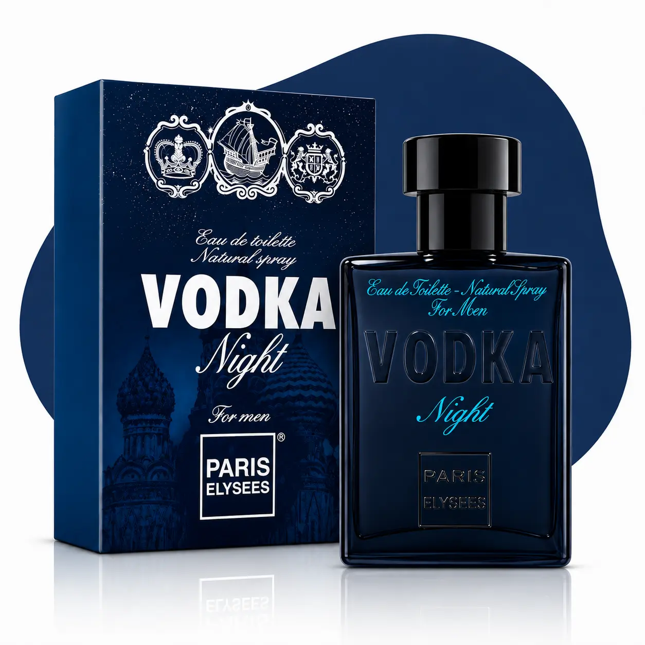 Perfume Vodka Night Paris Elysees 100ML (Bleu de Chanel) em oferta